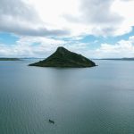 Nosy Lonjo, le pain de sucre, dans la baie de Diego Suarez au nord de Madagascar
